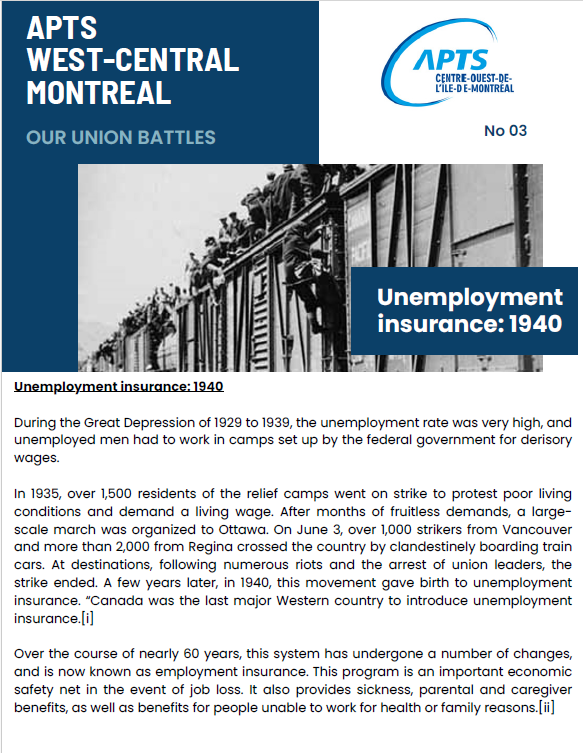 Our Union Battles 3: Unemployment insurance Our Union Battles 3: Unemployment insurance