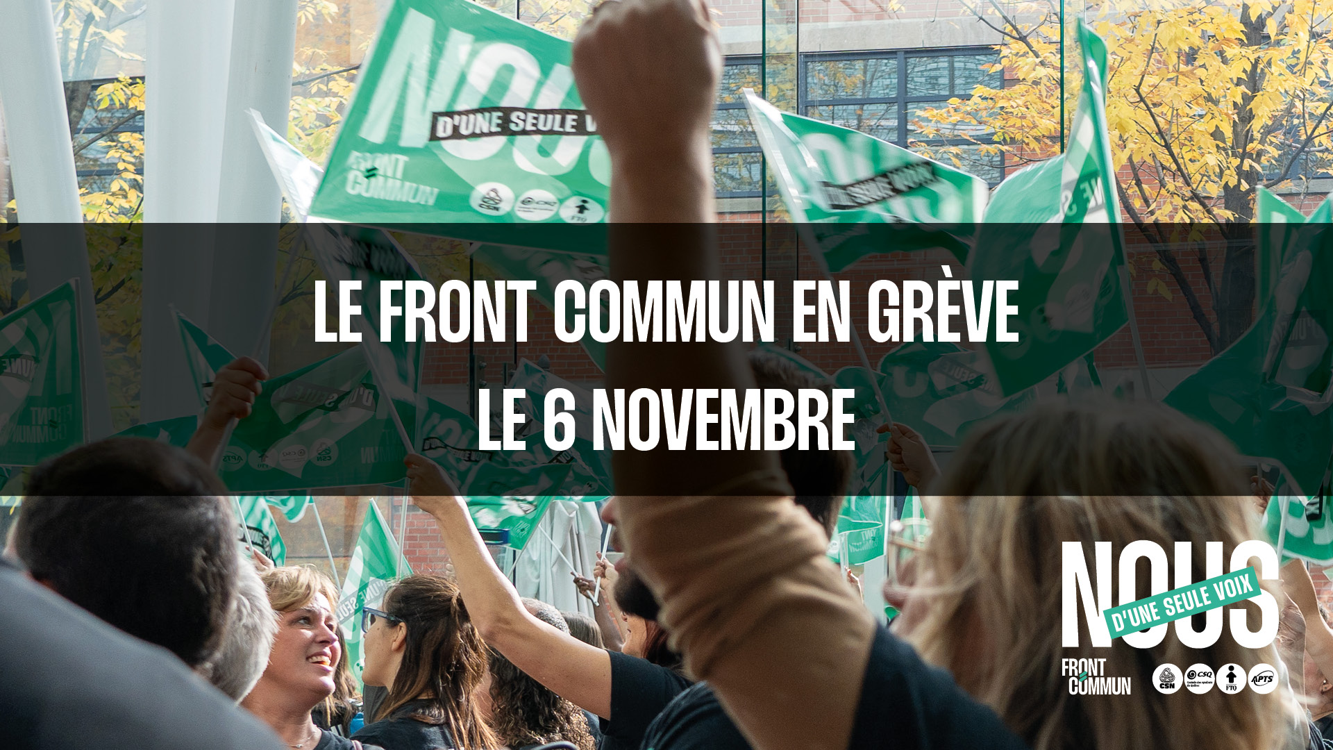 Image Négociation dans le secteur public | Le Front commun sera en grève le 6 novembre