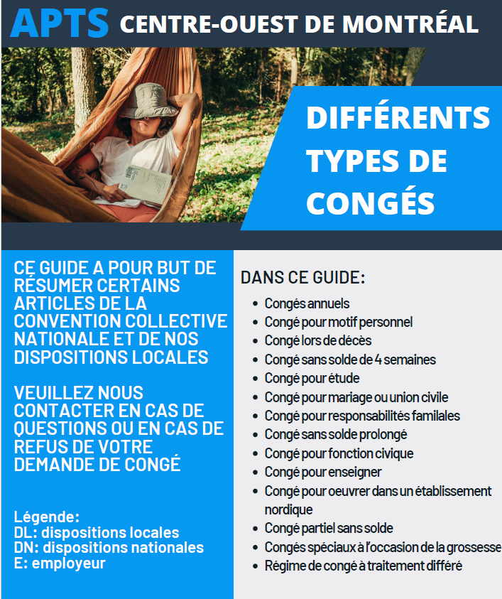 Guide sur les différents types de congés et leurs particularités Guide sur les différents types de congés et leurs particularités