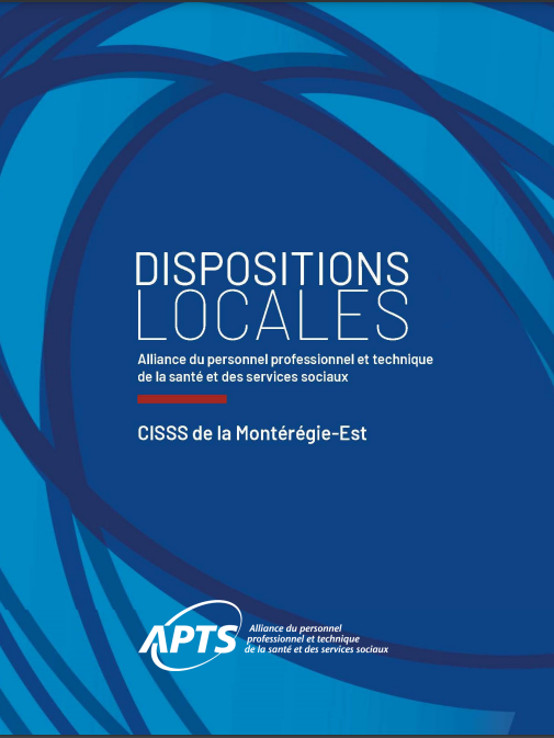 Dispositions locales Dispositions locales