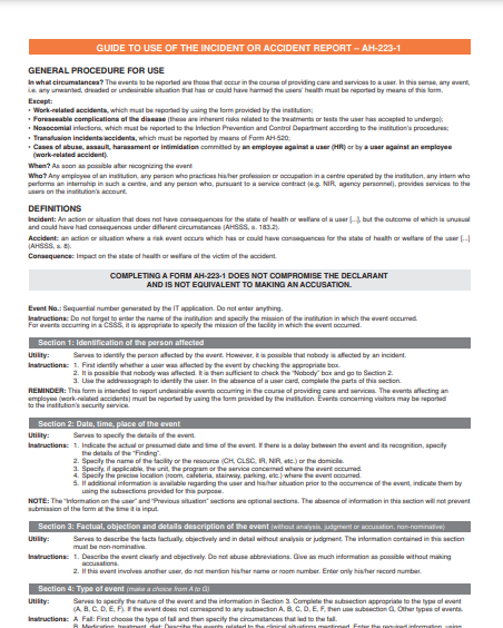 Annex 1 AH-223 Form Annex 1 AH-223 Form