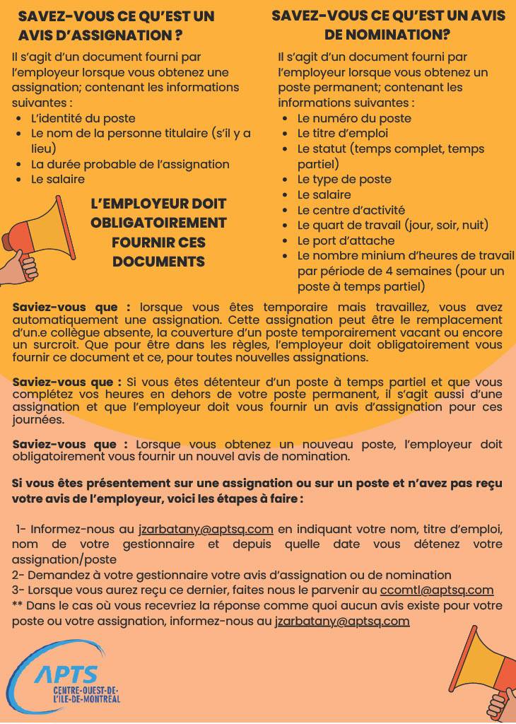 En un coup d'oeil: avis d'assignation et avis de nomination (bilingue) En un coup d'oeil: avis d'assignation et avis de nomination (bilingue)