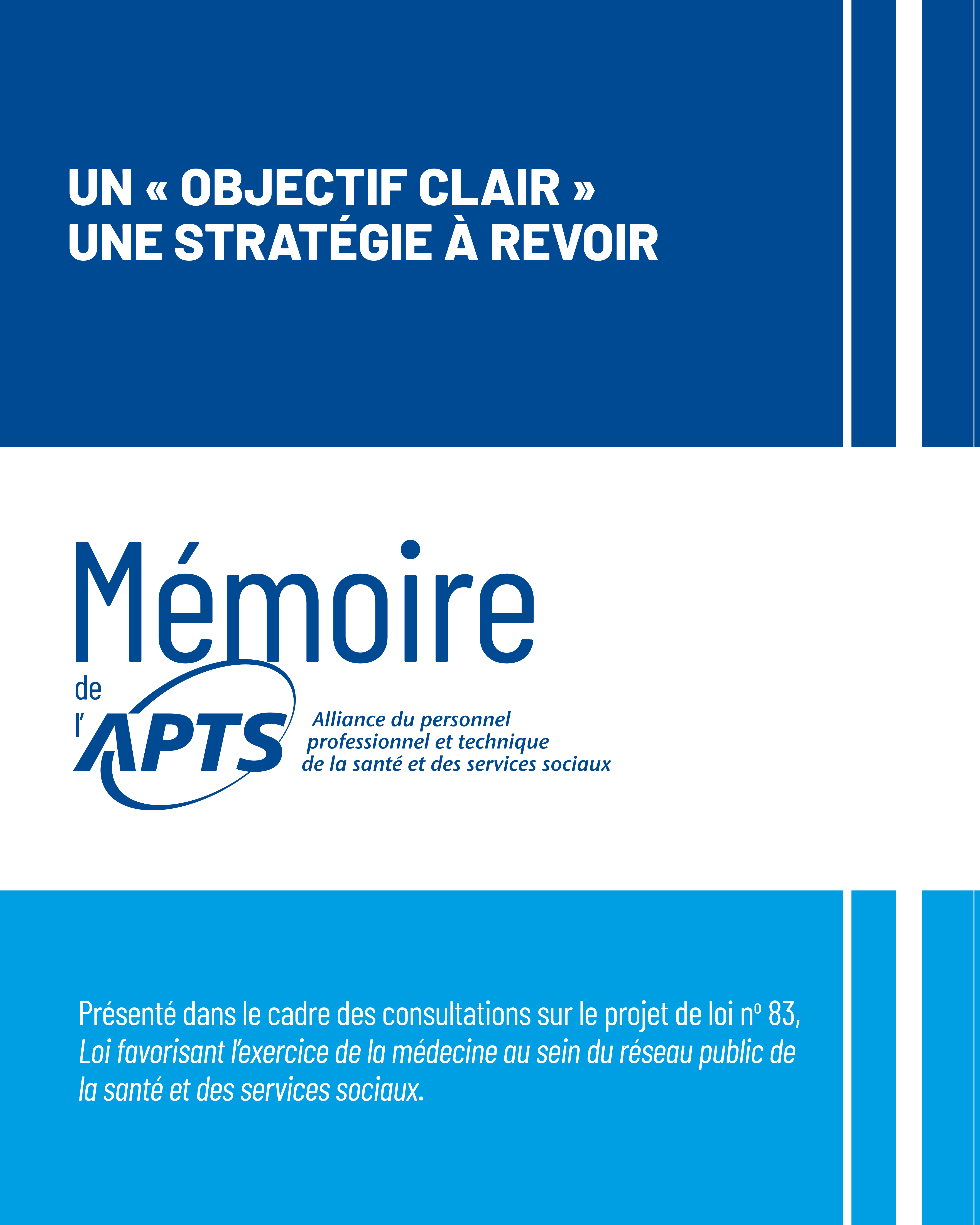 Projet de loi n° 83 | L’APTS appelle à des solutions plus ambitieuses pour renforcer le réseau public - APTS Projet de loi n° 83 | L’APTS appelle à des solutions plus ambitieuses pour renforcer le réseau public - APTS