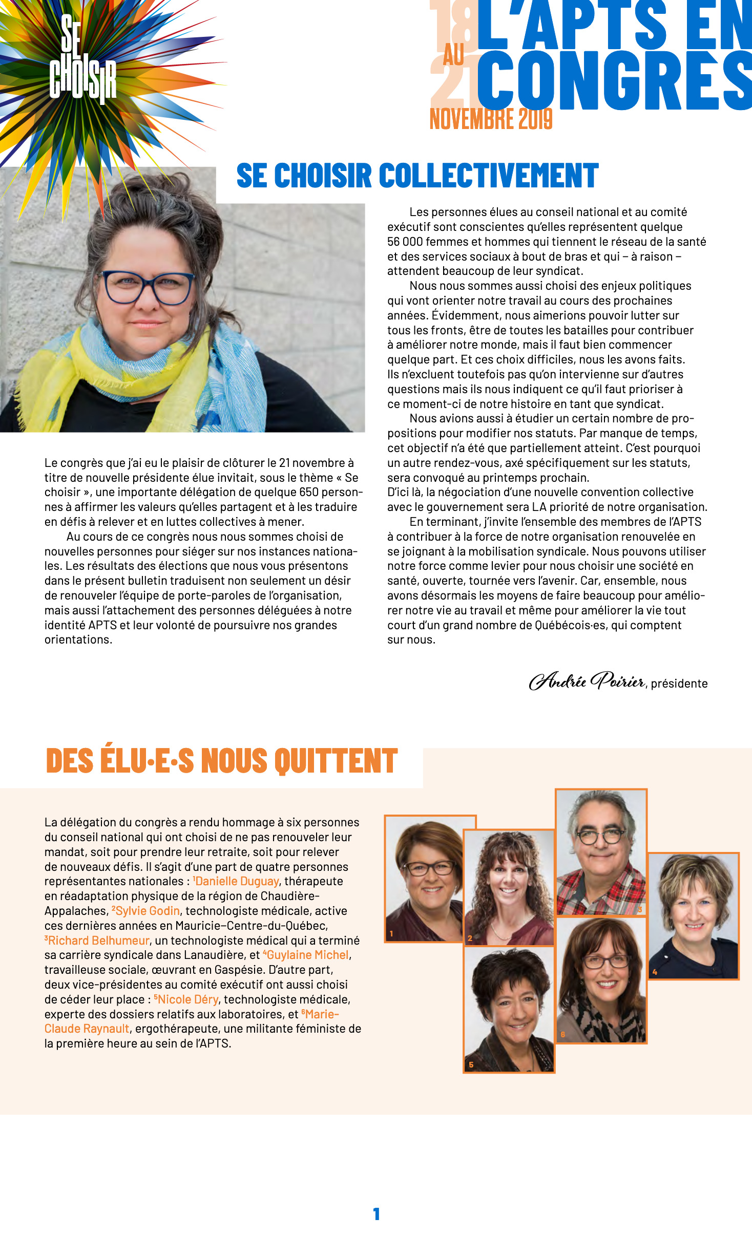 L'APTS en congrès 2019 L'APTS en congrès 2019
