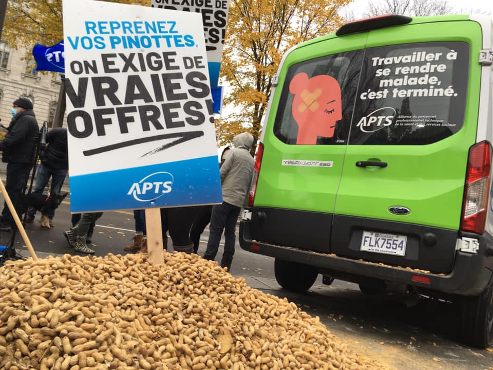 L’APTS redonne les pinottes que le gouvernement Legault lui offre - APTS L’APTS redonne les pinottes que le gouvernement Legault lui offre - APTS