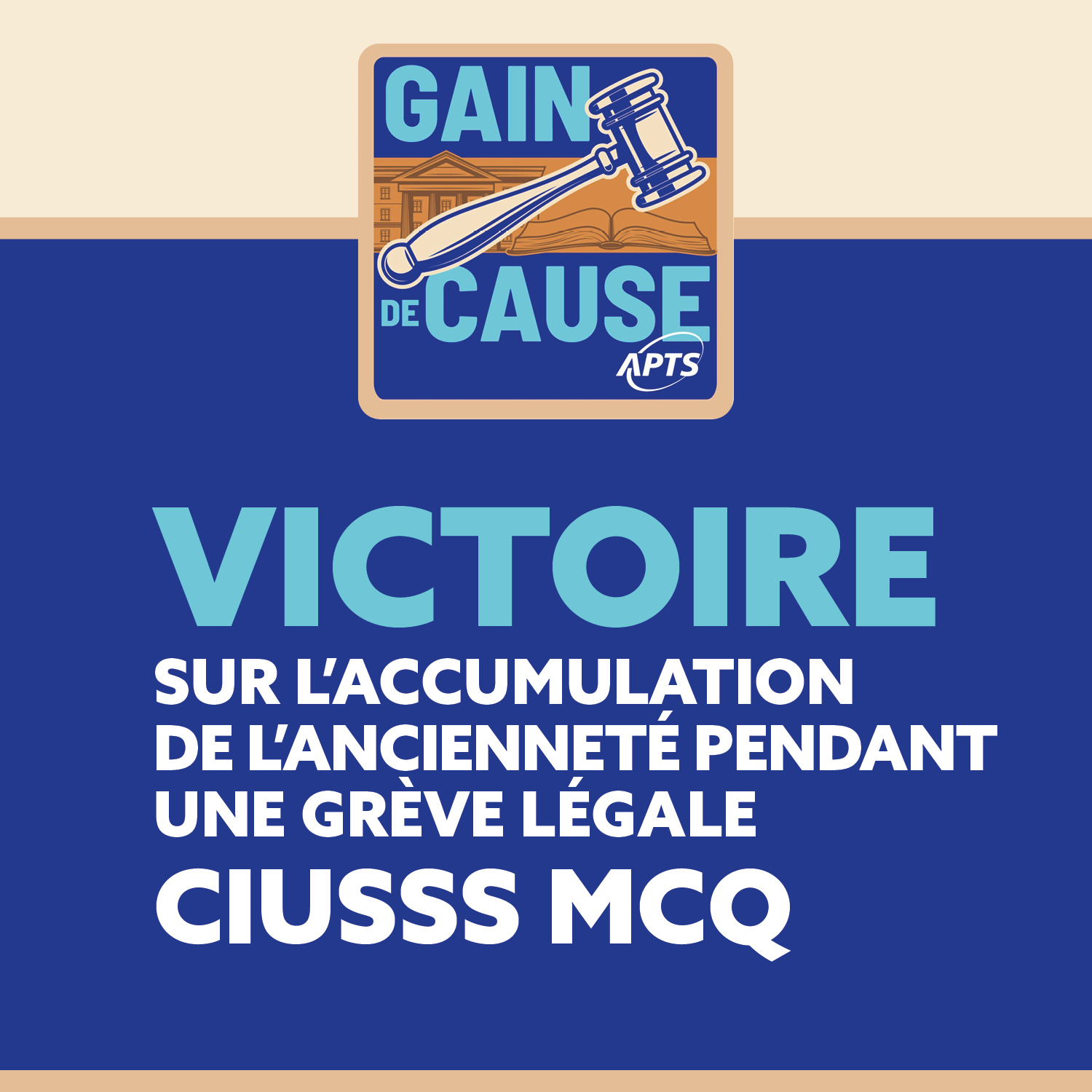 Gain sur l’ancienneté en période de grève - APTS Gain sur l’ancienneté en période de grève - APTS