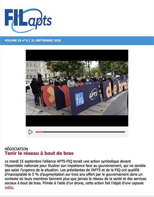 FIL@pts | vol. 10 no 6 Tenir le réseau à bout de bras FIL@pts | vol. 10 no 6 Tenir le réseau à bout de bras