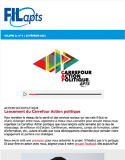 Fil@pts | vol. 11 no 4 En action pour le changement Fil@pts | vol. 11 no 4 En action pour le changement