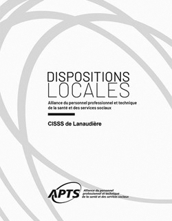 Dispositions locales du CISSS de Lanaudière Dispositions locales du CISSS de Lanaudière