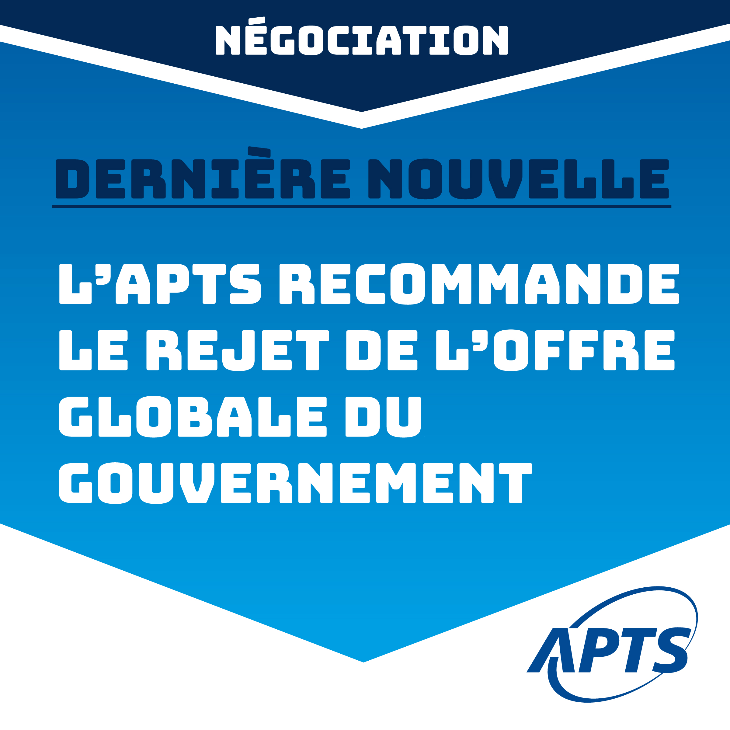 Négociations | L’APTS présentera une proposition de règlement à son conseil général - APTS Négociations | L’APTS présentera une proposition de règlement à son conseil général - APTS