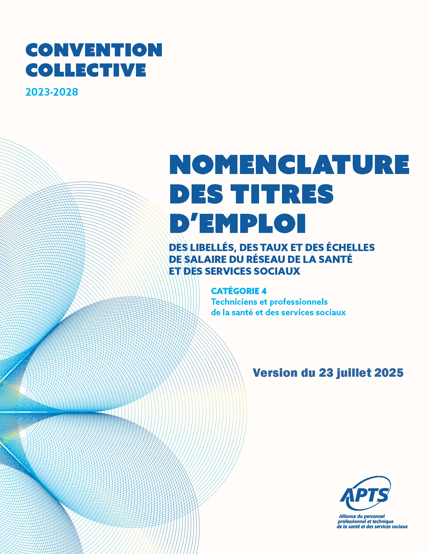 Nomenclature des titres d'emploi catégorie 4 - 2023-2028 Nomenclature des titres d'emploi catégorie 4 - 2023-2028