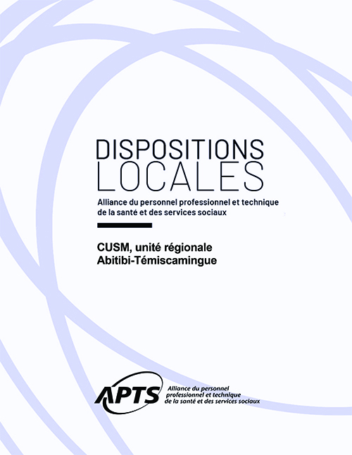 Dispositions locales CUSM-Abitibi-Temiscamingue Labos 2019 Dispositions locales CUSM-Abitibi-Temiscamingue Labos 2019