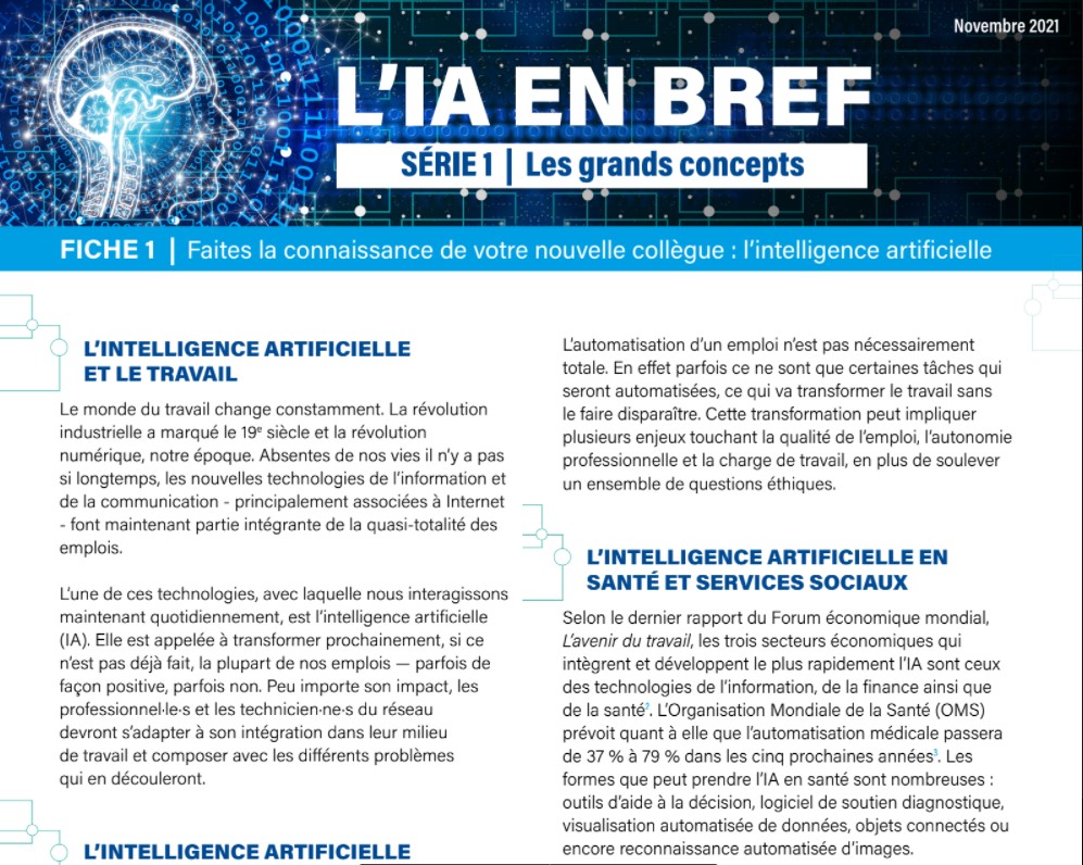 L'IA en bref - Les grands concepts L'IA en bref - Les grands concepts