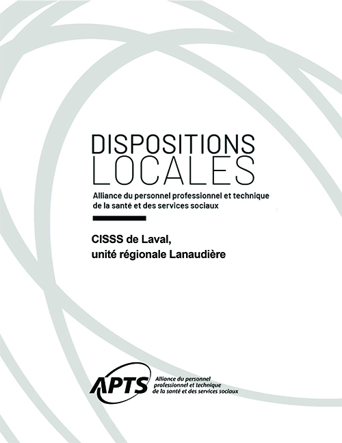 Dispositions locales du CISSS de Laval-Lanaudière Labos Dispositions locales du CISSS de Laval-Lanaudière Labos
