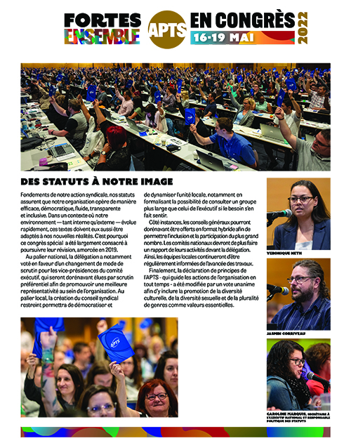L'APTS en congrès 2022 L'APTS en congrès 2022