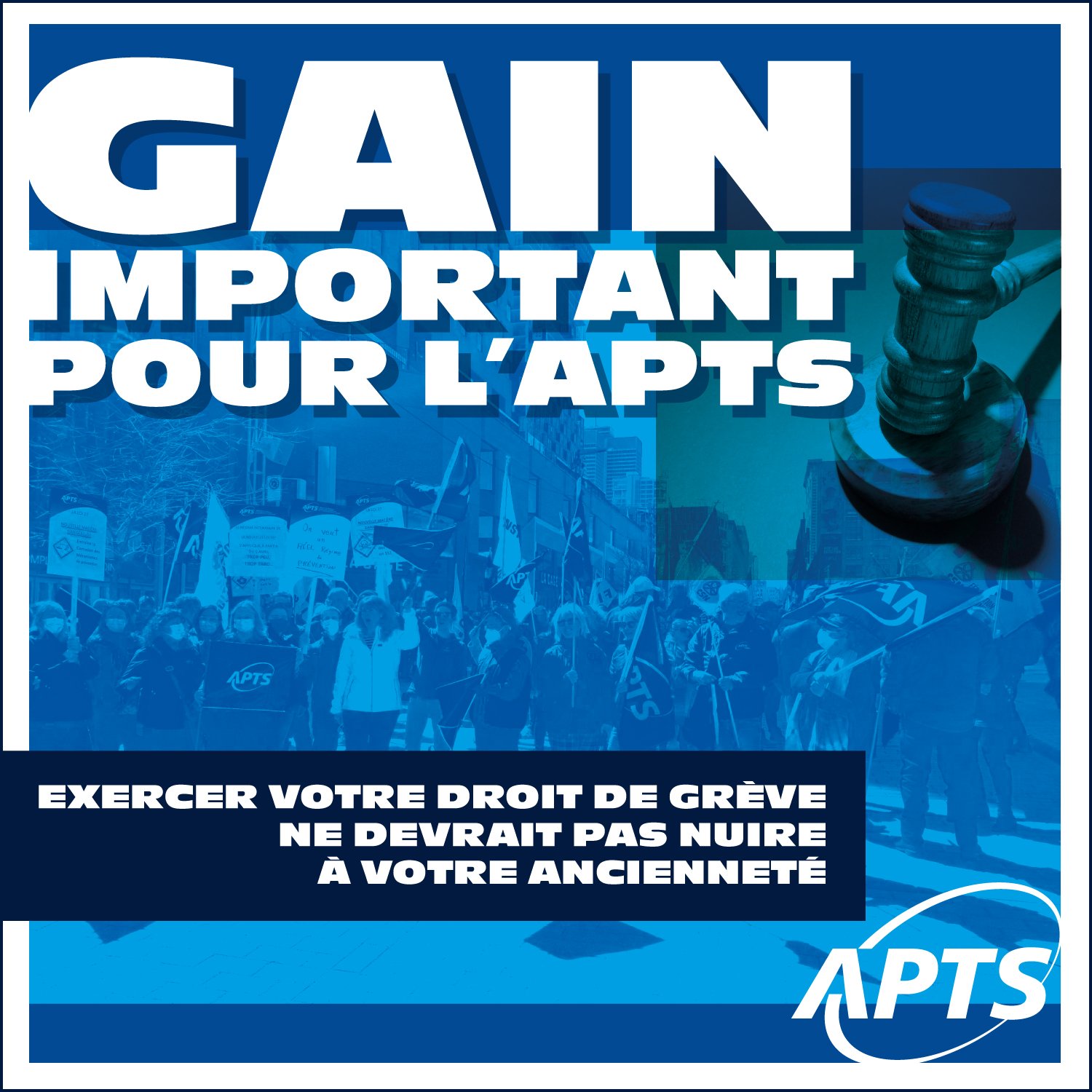 Gain important pour l’ APTS | Exercer votre droit de grève ne devrait pas nuire à votre ancienneté - APTS Gain important pour l’ APTS | Exercer votre droit de grève ne devrait pas nuire à votre ancienneté - APTS