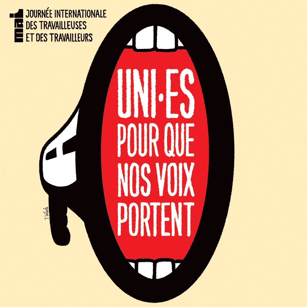 Image Marche du 1er mai | Journée internationale des travailleuses et des travailleurs : Uni∙es pour que nos voix portent - APTS