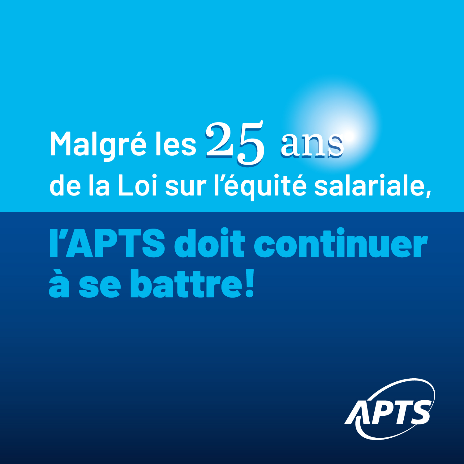 L’APTS célèbre le 25e anniversaire de l’adoption de la Loi sur l’équité salariale - APTS L’APTS célèbre le 25e anniversaire de l’adoption de la Loi sur l’équité salariale - APTS