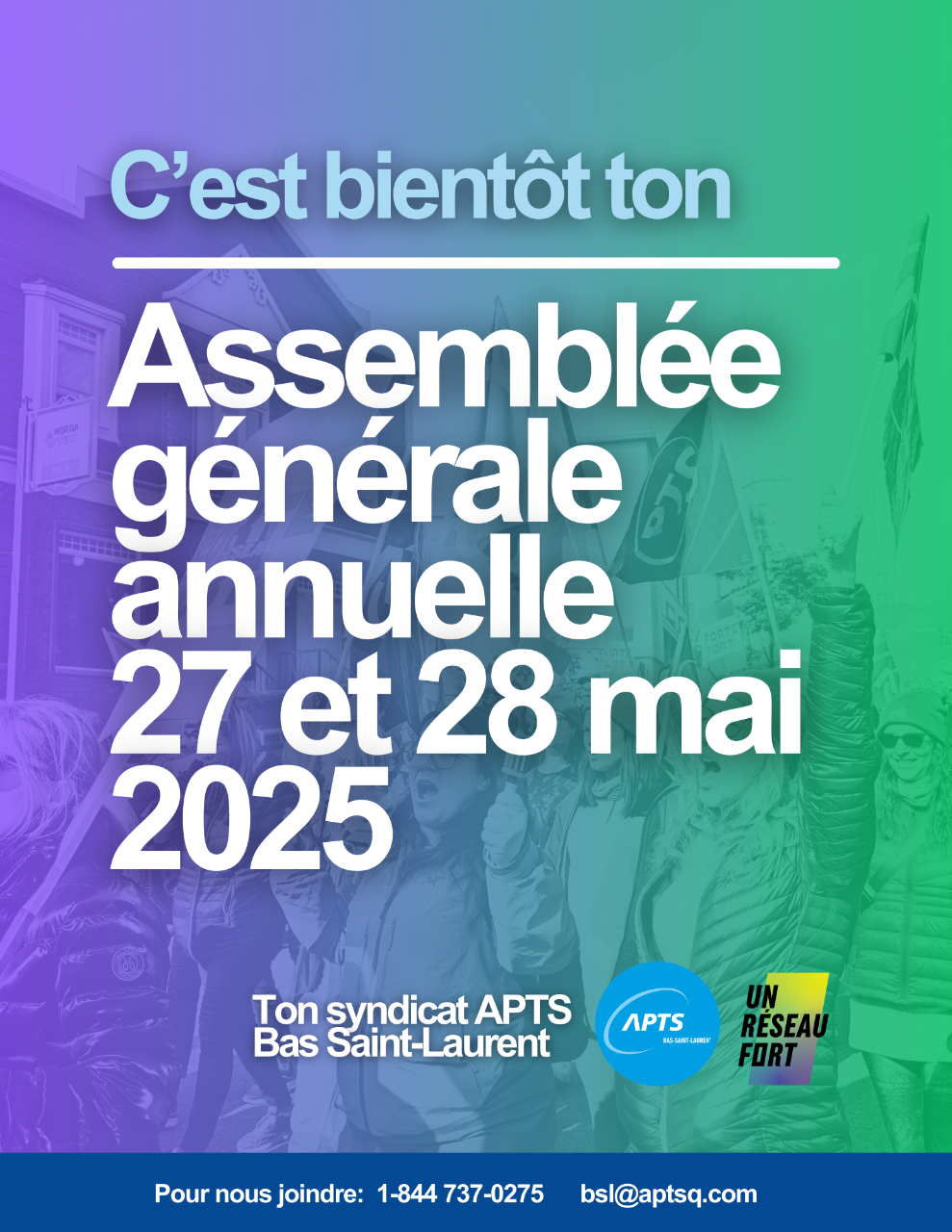 C'est bientôt l'Assemblée générale annuelle 2025 - APTS C'est bientôt l'Assemblée générale annuelle 2025 - APTS