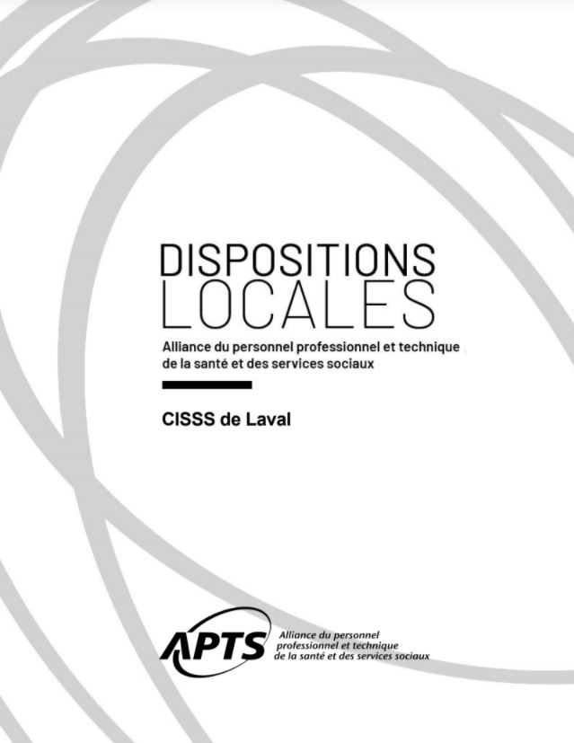 Dispositions locales du CISSS de Laval Dispositions locales du CISSS de Laval
