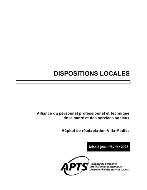 Dispositions locales de Villa Medica Dispositions locales de Villa Medica