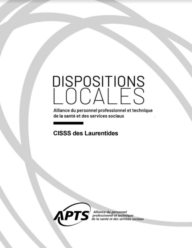 Dispositions locales du CISSS des Laurentides Dispositions locales du CISSS des Laurentides
